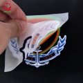 Günstige, individuell bedruckte Designs aus Plastisol zum Aufbügeln von Kleidungsetiketten, Aufklebern, Transferdruck, 3D-Flock-Wärmeübertragung für T-Shirts 